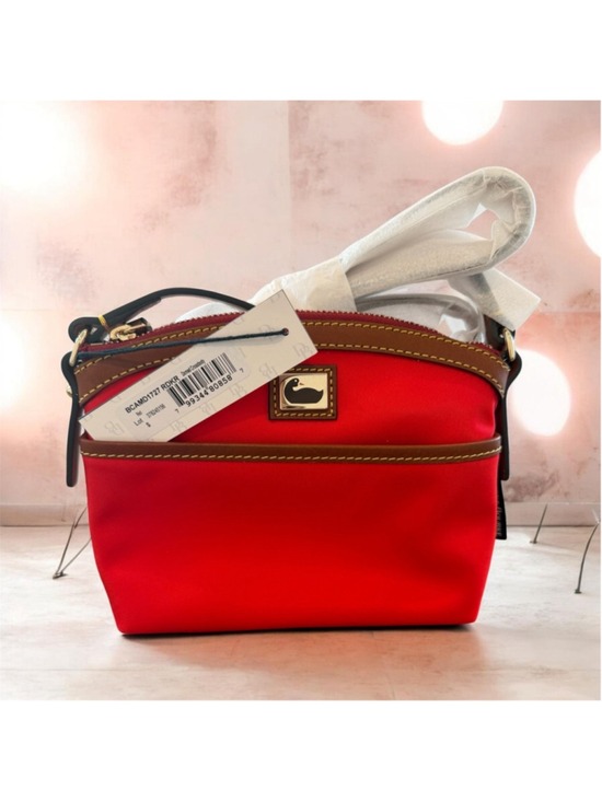Dooney and Bourke Handbags - NWT Dooney & Bourke Red Nylon Mini Domed Crossbody Bag